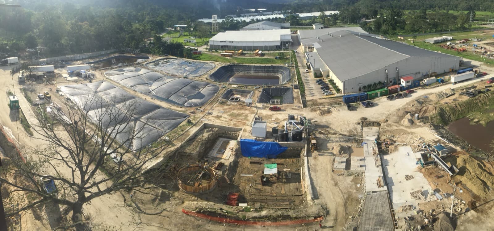 EFI welded geomembrane liner installation