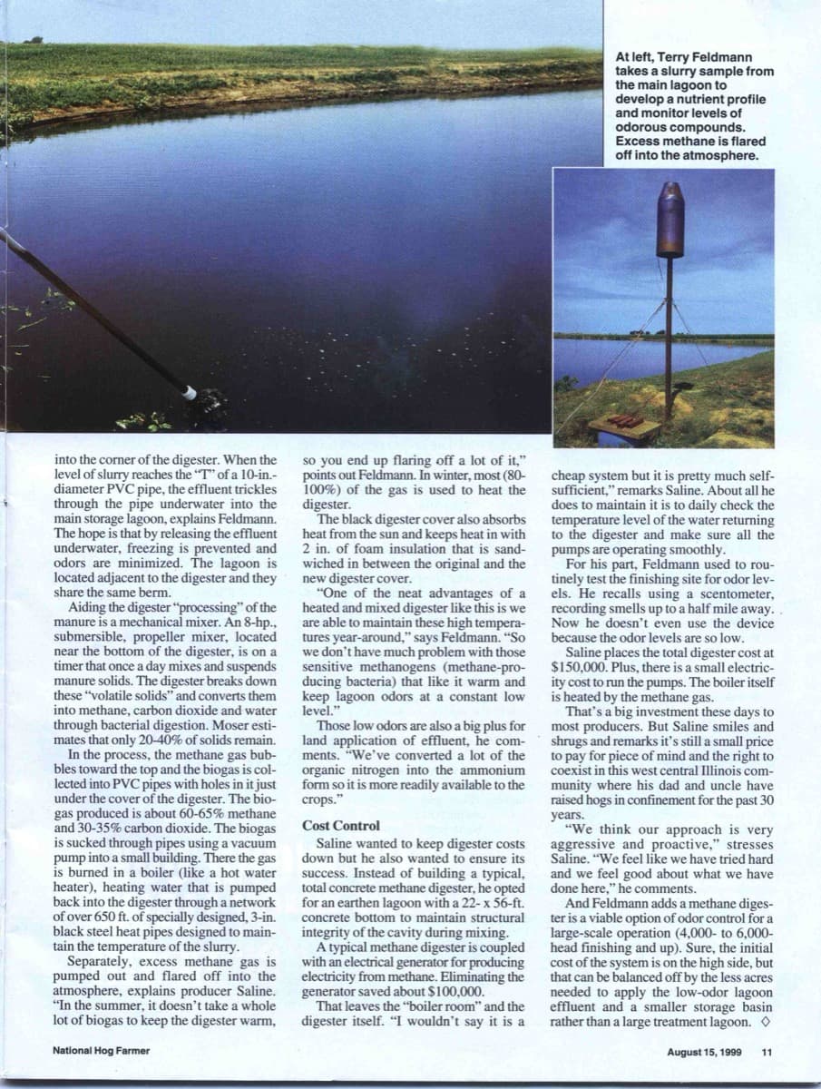 National Hog Farmer, Technical deep-dive on lagoon cover performance and methane reduction